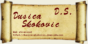 Dušica Skoković vizit kartica